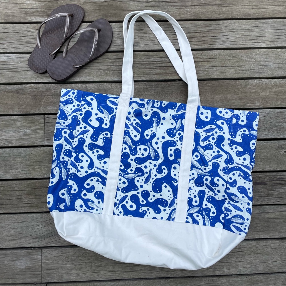 Bon bon big beach tote bag new